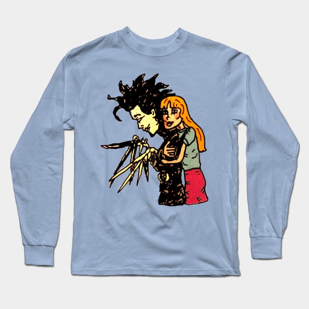 Edward Scissorhands Long Sleeve T-Shirt by MattisMatt83